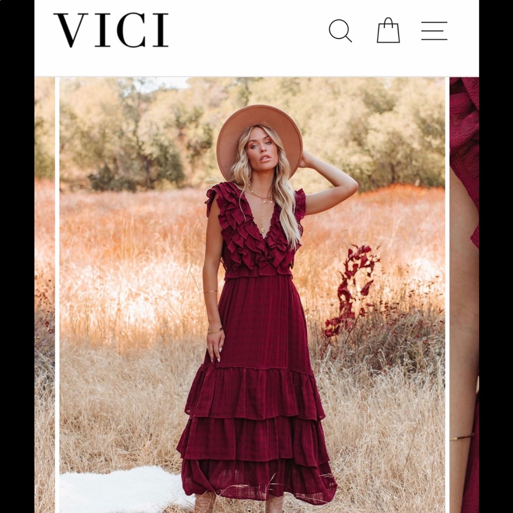 Wine colored Vici dress